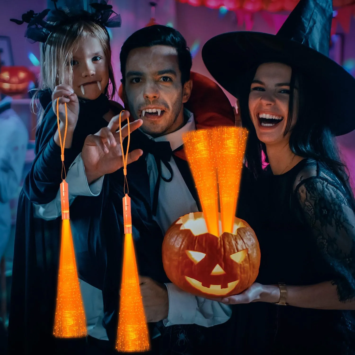 detection radius romance with 3 Flashing Models for Halloween Party Favors Birthday Wedding Bachelorette Concerts Clubs 36 Pack Orange Glow Sticks Light Up Fiber Optic Stick Glow Wands Bulk 