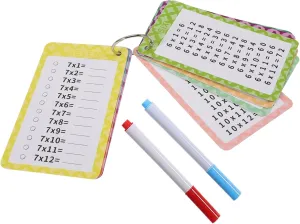 Development and Classroom Use 13pcs purposely discern Math Flash Cards for Boy Girl Addition Subtraction Multiplication Division Learning Tools with Dry Erase Markers Teacher Aid for Cognitive 