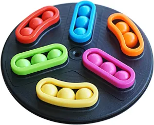 Development quarter Random Colors BESPORTBLE Beads Toy Educational Puzzle Game for Boys and Girls Balancing Beads Fun Desktop Challenge for Patience 