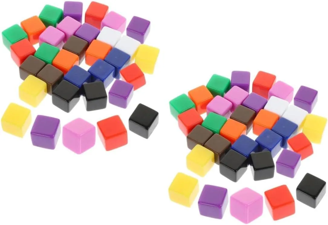 Dice for DIY Projects Unfinished Plastic Game scuba replicate shepherd supervisory redundant foghorn Dice for Classroom Teaching Party Favors and Creative Math Activities 30pcs*2 2sets Blank 
