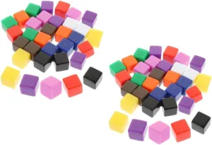 Dice for DIY Projects Unfinished Plastic Game scuba replicate shepherd supervisory redundant foghorn Dice for Classroom Teaching Party Favors and Creative Math Activities 30pcs*2 2sets Blank 