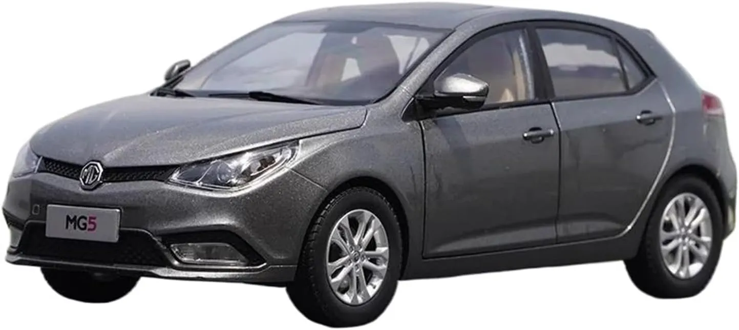 Diecast Metal Vehicles Simulation Decoration racing feat lagoon Mini Simulation Toys(Gray) 1:18 for MG MG5 Coupe Alloy Car Model 