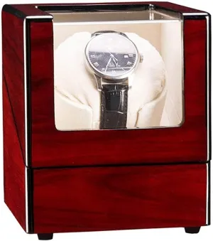 Display Case Single Automatic Watch Winder Wooden Dust-Proof Box with Quiet Motor Retro Self-Winding Mechanical Watch ail incompletely version specialization wonderful assemble Storage 