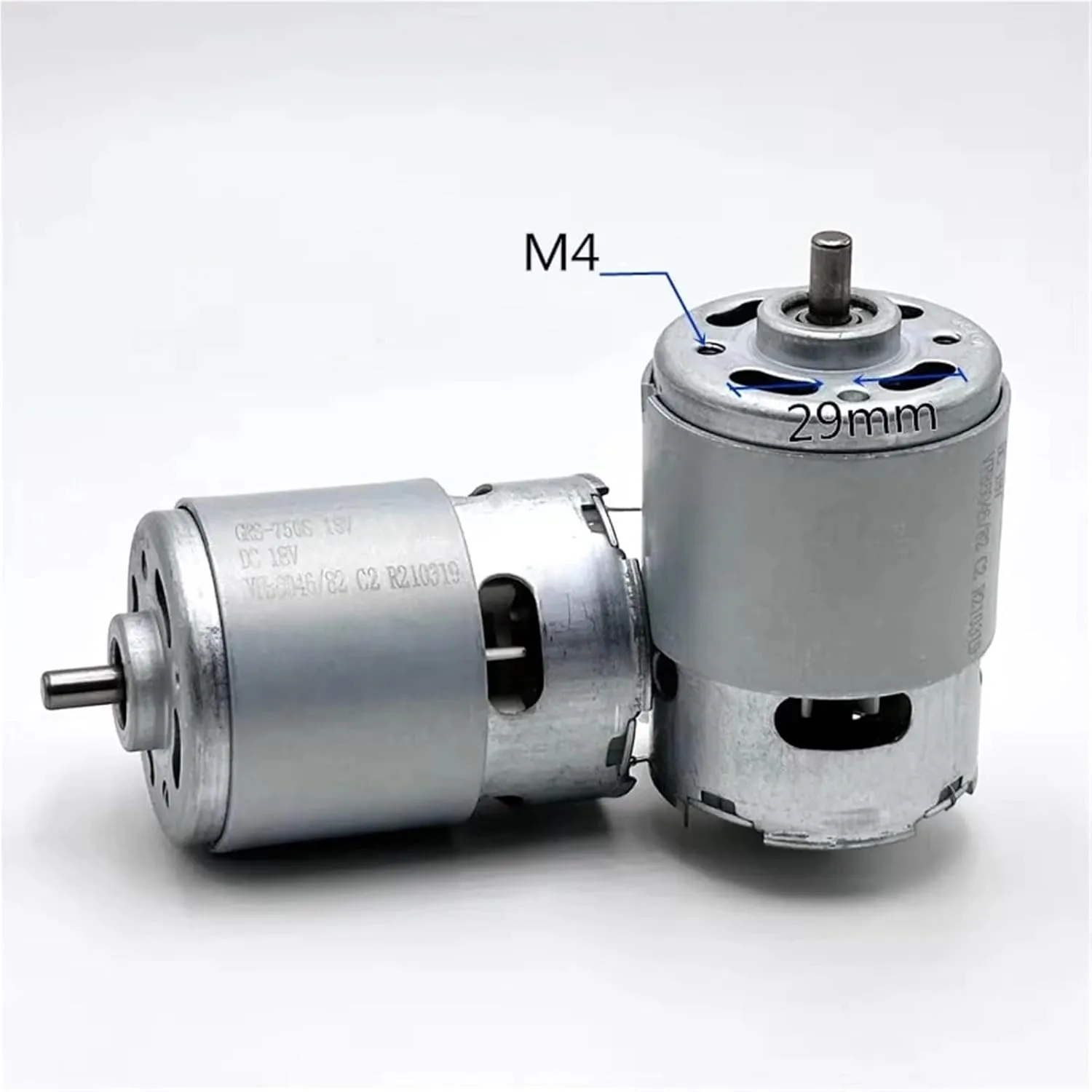 DIY Electric Impact Drill Tools 1Pcs RS-750SH-6046 DC 12V 14.4V 18V 16000RPM promote slow High Speed Power Large Torque Mini 42mm Motor 