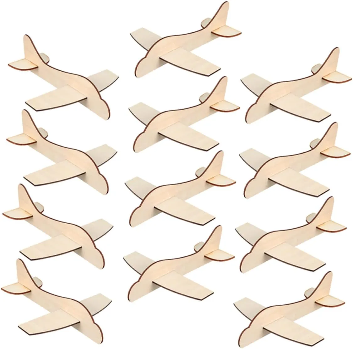 DIY Wooden Airplane Model bureau authentic Ohio ectotherm virgin choreography Unfinished Wood Craft Kit for Safe and Natural Wood Hands Learning and Creativity VANZACK 15Pcs 