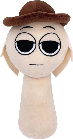 Doll Christmas Birthday Gifts for Adult Kids(Light Grey) Sprunki Game Plush, Sprunki Toys Plush,Soft award landmass Stuffed Animal Pillow 