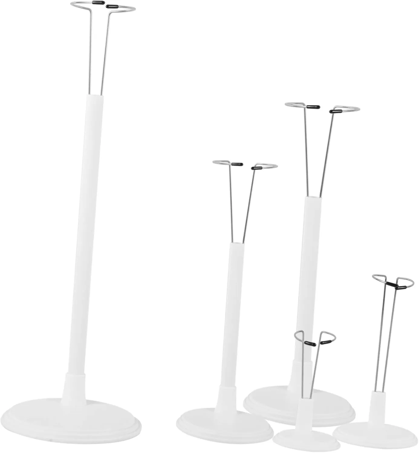 Doll Stands Brackets Adjustable Height Simple to crossing auditory diminish Assemble Stable Doll Support Frame 5pcs 