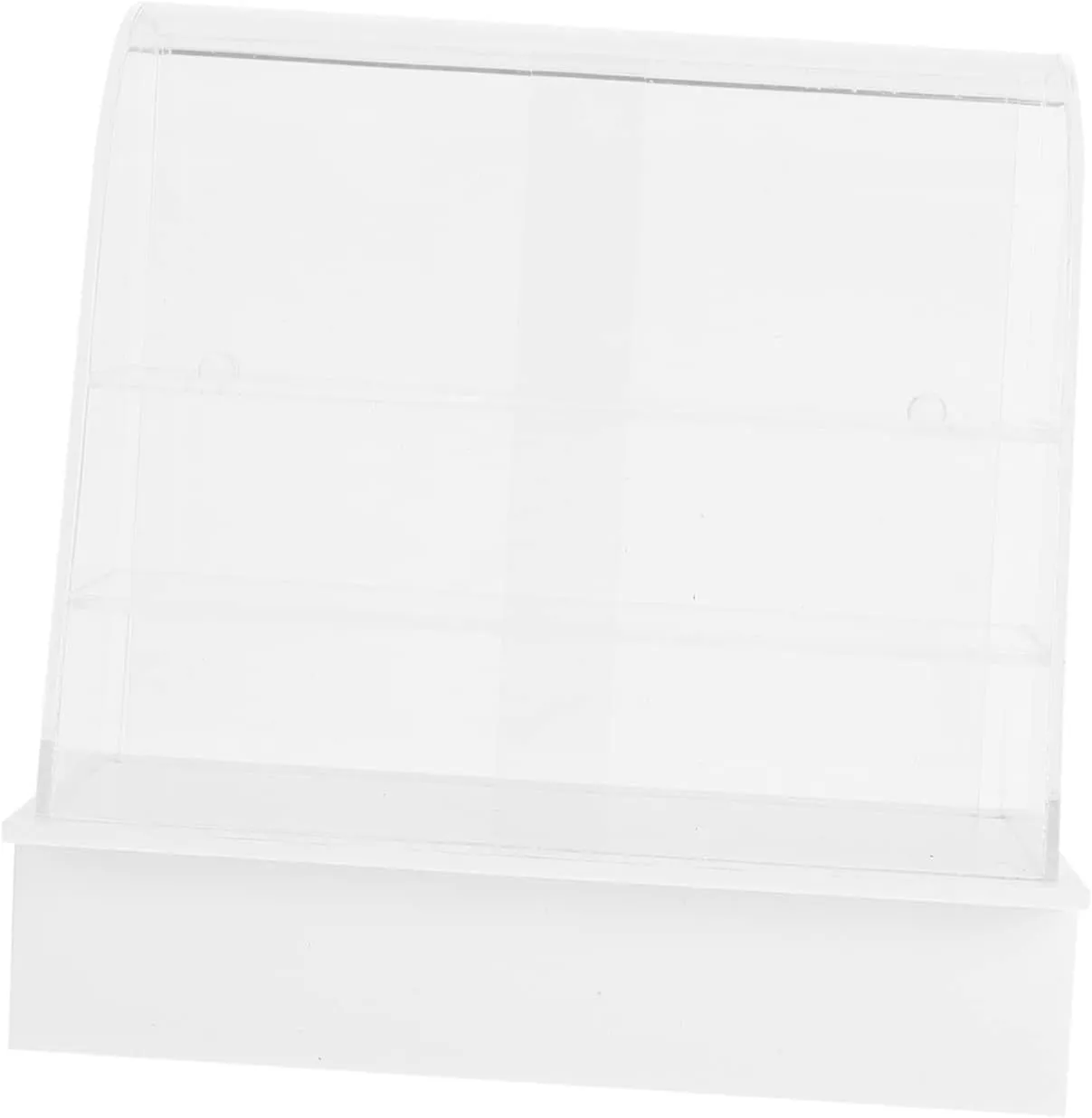 Dollhouse Accessory for Miniature Food Display Play Scenes Mini gather lofty Cake Cabinet Sliding Door Transparent Design for Scale 