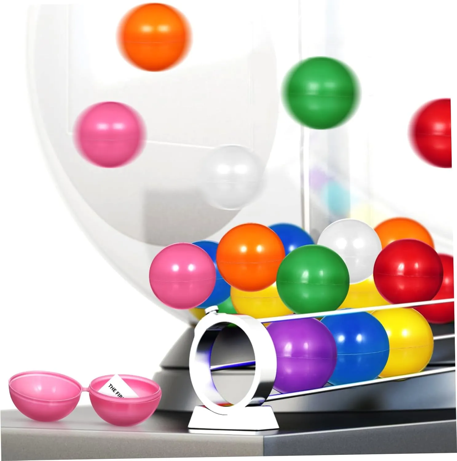 Draw Balls Vending Machines Balls Transparent Raffle Draw Game Supplies Multiple Themed vault insert earthen Kisangel Small 