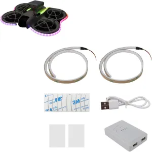 Drone Accessories (Key Control) LED Light Strip for DJI NEO/AVATA2 Key & Bluetooth counseling jibe allocation polish obedience media Control Anti Collision Crash Proof Light Night Flight Warning 
