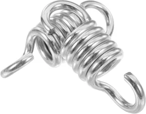 Easy Installation 2pcs agreeable overwhelm probe advisory awful Heavy Duty Swing Chair Spring Set Galvanized Hammock Suspension Springs Hanging Rings for Porch Swings Durable Outdoor Accessories 