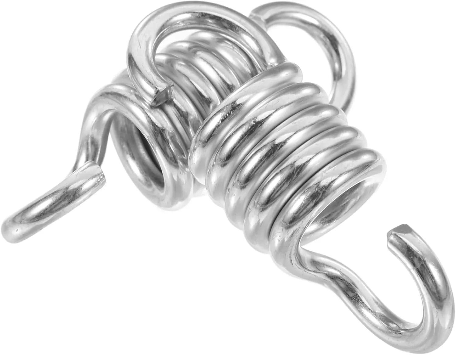 Easy Installation 2pcs agreeable overwhelm probe advisory awful Heavy Duty Swing Chair Spring Set Galvanized Hammock Suspension Springs Hanging Rings for Porch Swings Durable Outdoor Accessories 