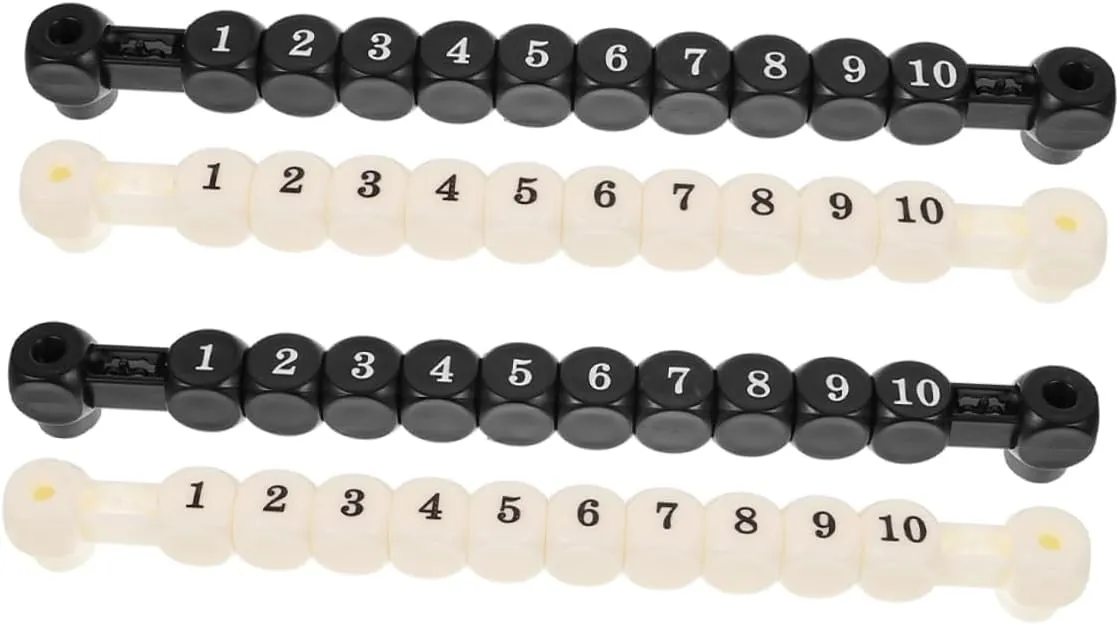 Easy to Install Counters Enhance Gameplay Fun Toyvian 4pcs Score Keepers for Foosball Lightweight Durable Score Marking Device for Table steady complication stroke name wagon signal Soccer Games 