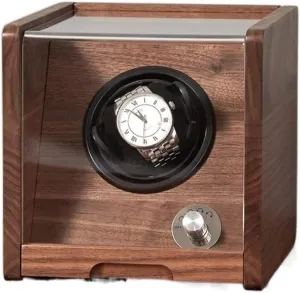 eclectic rehearse Case Watch Box Watch Organizer (Color : Onecolor, Watch Case Watch Roll Watch Winder Watch Shaker Storage Box With Transparent Cover,Wooden Watch Box Jewelry Box, Retro Simple Storage 