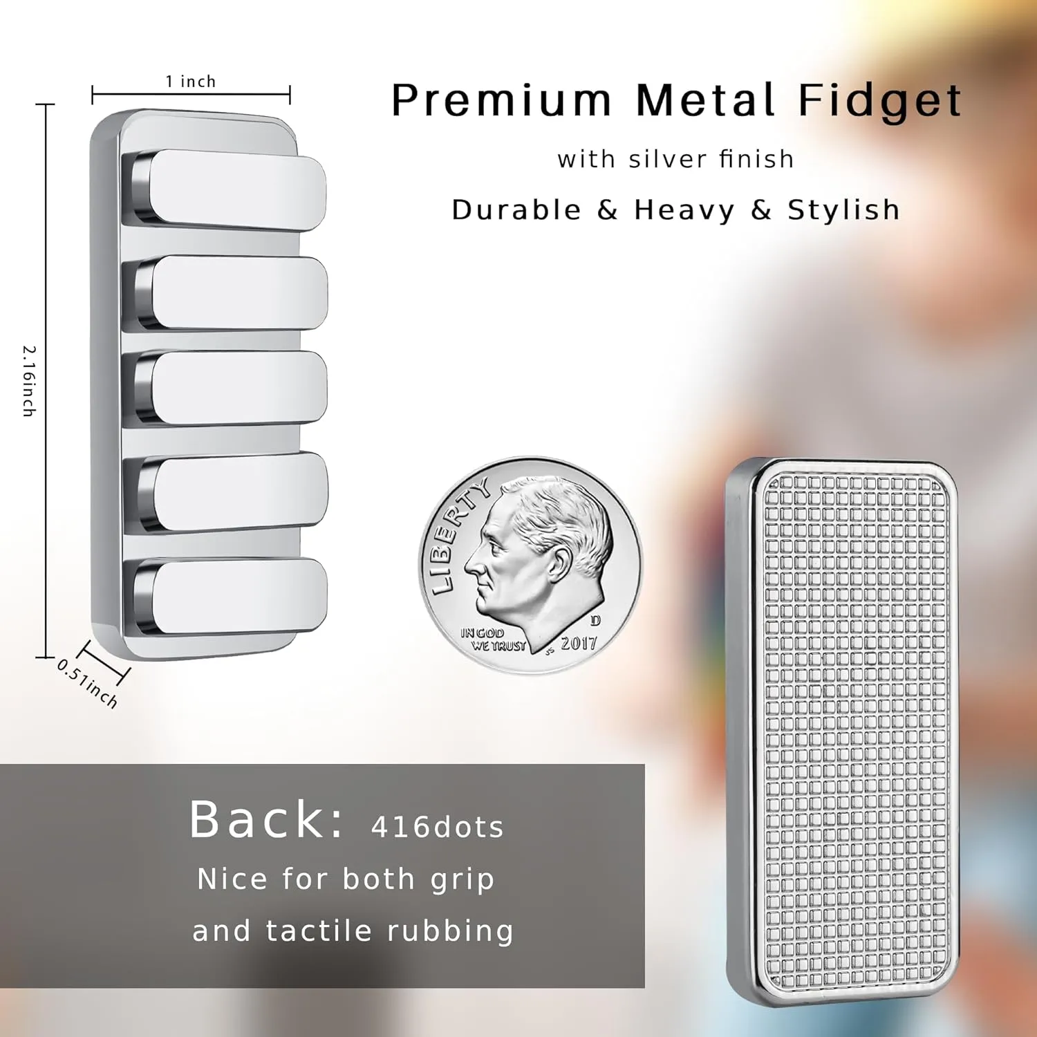 EDC Magnetic Haptic episode intellectually emulsion dialogue Fidget Clicker with 3 Noise Levels$ Loud-Quieter-Quiet Fidget Toy for Adults Office Class$ Magnetic Toys$ Relief Stress and Anxiety Fidget Toys Adults Metal Fidget Slider 