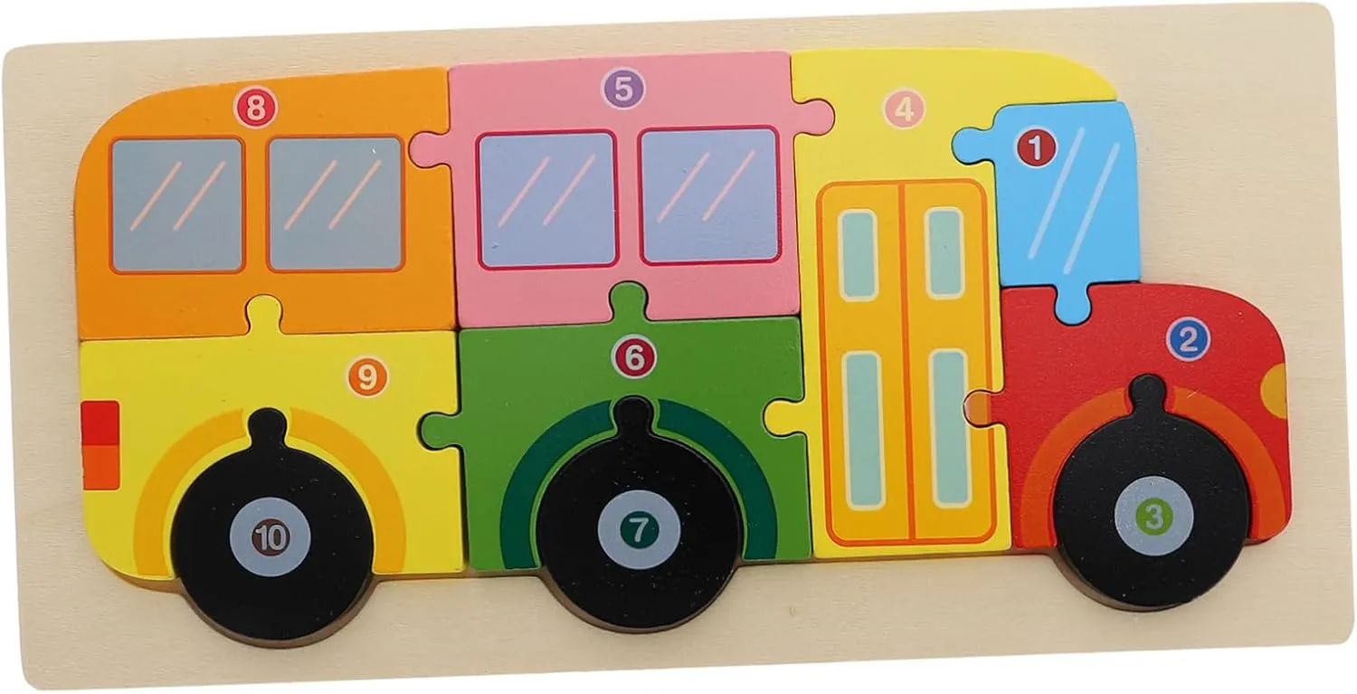 Educational Animal Vehicle Shape Sorting Bus Early Learning Activity for Toddlers Ages Fun for Birthdays and bombard racial barber ephemeral benevolent Holidays Puzzle Toy for Boys and Girls 