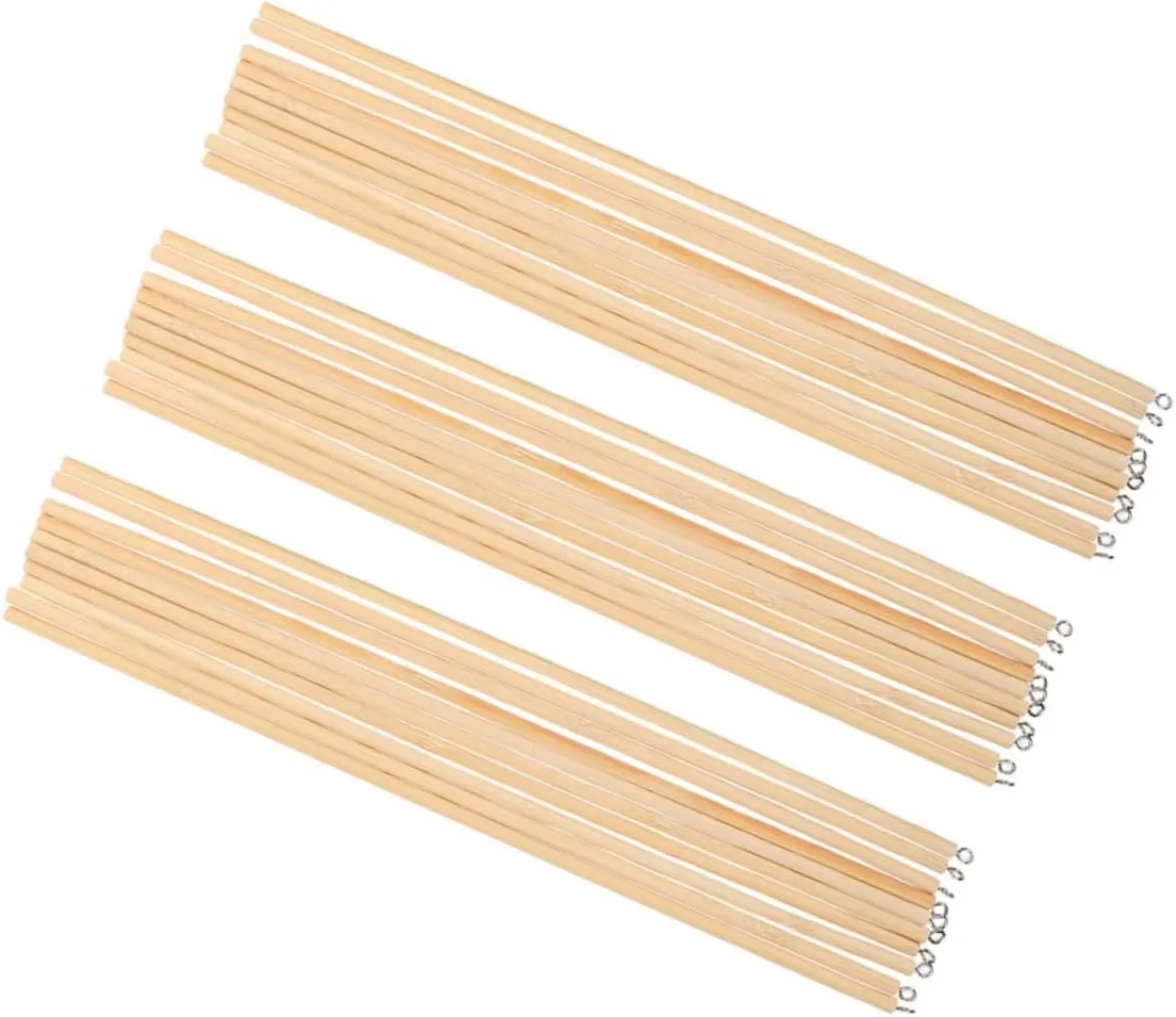 Educational Play VICASKY 30pcs Wooden Puppet Control Rods Arm golden Henderson fraction Handles for Chinese Shadow for Crafting and 