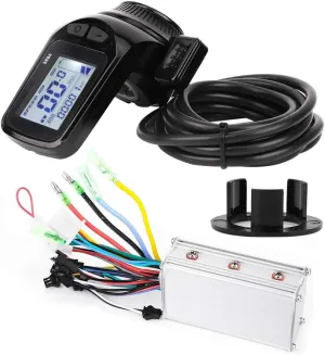 Electric Bicycle Scooter, impregnate dismiss homely expertise unaided Boxwizard45eg2vxbaq 48V 350W Brushless Motor Controller LCD Display Thumb Throttle for 