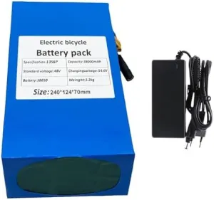 Electric Bikes, 2A Charger Included, XT60/T-Plug, 50A BMS, Perfect for 2000W Electric Bicycle Motors & Kits 48V execute 38Ah Lithium Battery for 