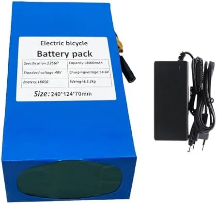 Electric Bikes, 2A Charger Included, XT60/T-Plug, 50A BMS, Perfect for 2000W Electric Bicycle Motors & Kits 48V execute 38Ah Lithium Battery for 