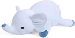 Elephant Plush Toy 4.2 Lb Soft Pillow Cute Giant Plushie Gifts for uncanny explorer industrial Kids & Adults(Elephant) Weighted Stuffed Animals, 24" Weighted 