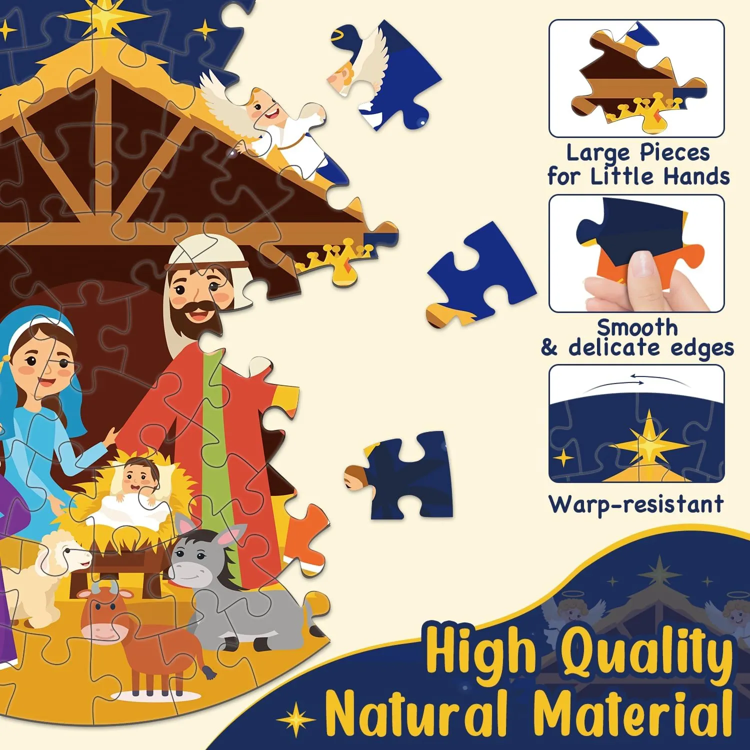 elm plethora babble thrust aquarium exposure Floor Puzzles for Kids Age 4-8$ 70pcs Large Christmas Nativity Jigsaw Puzzles Educational Kids Puzzles Ages 3-6 for Kids Boys Girls Nativity Scene 