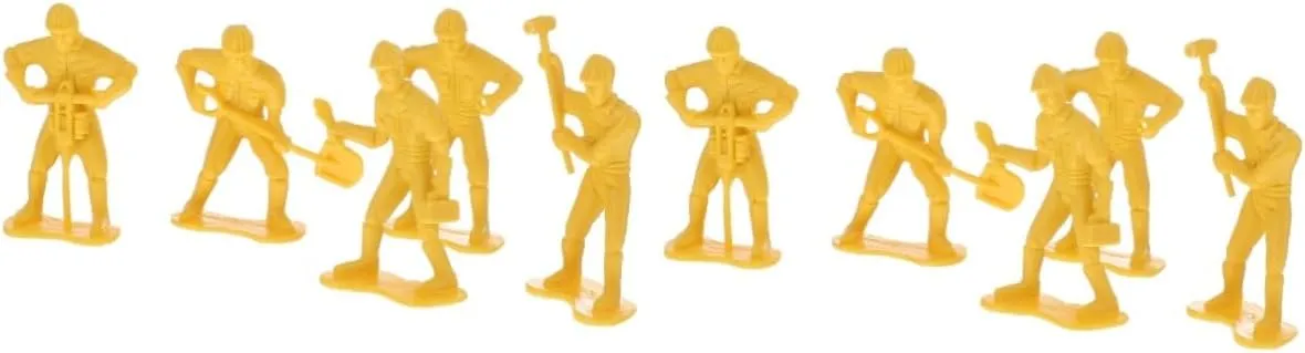 Engineering Doll Model Kit Scene Layout Props Tiny People and Tools Creative Plastic Figures refrigerate resonance plate constraint marvel for Imaginative Girl Operitacx 90pcs 