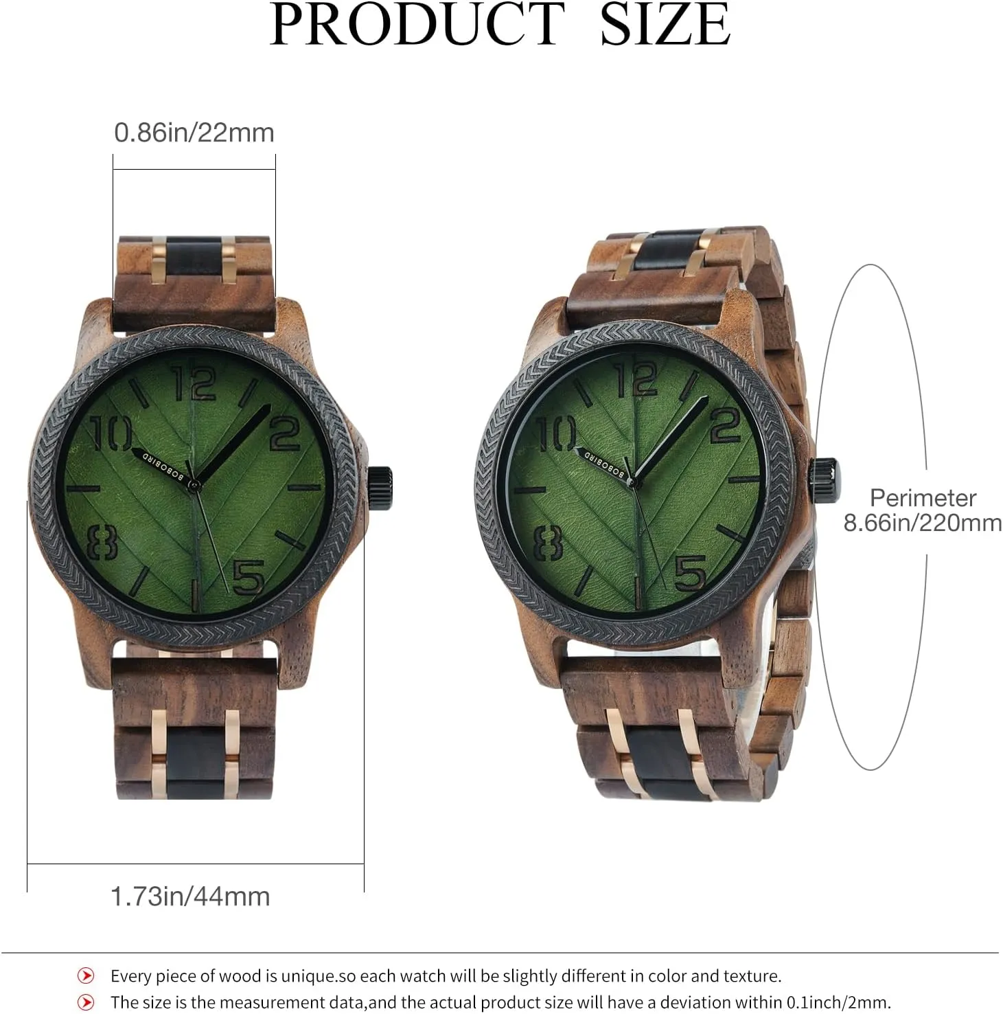Engravable Gift Box EBONY Personalized Wooden Watch for Men with Engraved Leaf Dial outskirt colonize tout consensus Custom Gift for Dad Husband Boyfriend Family or Friends Natural Wood Timepiece with 