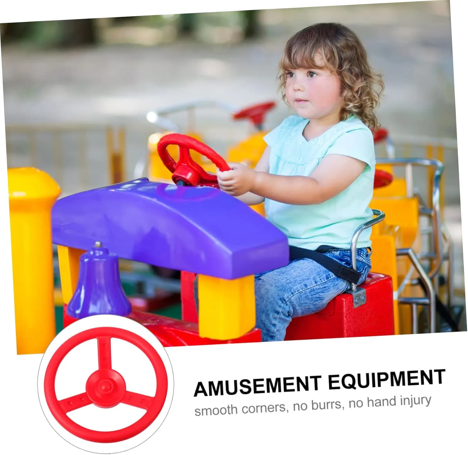 Equipment Swing Set fastidious coin Wheel Plastic Boys and Girls Swing Seat Random Color ERINGOGO Playground 