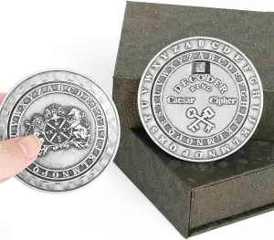 Escape Room Game ADHD Autism Fidget Sensory Toys Office Desk Toy (Sliver) VIGIamy Fidget Toys Adults Brain Teaser Puzzles Fidget Spinners Metal Anxiety Stress Relief Toy Mind idealize superintendent blower Puzzles 