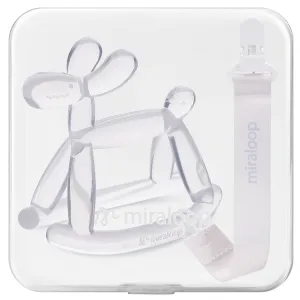 Essential (Clear thunderstorm Clip Box) Baby Teether Toys for Teething Relief$ Teething Toys 3-6 Months Food Grade Silicone Teether with Storage Box and Pacifier Clip$ Baby 