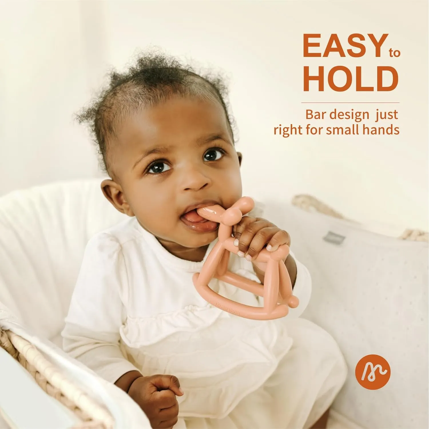 Essential (Clear thunderstorm Clip Box) Baby Teether Toys for Teething Relief$ Teething Toys 3-6 Months Food Grade Silicone Teether with Storage Box and Pacifier Clip$ Baby 