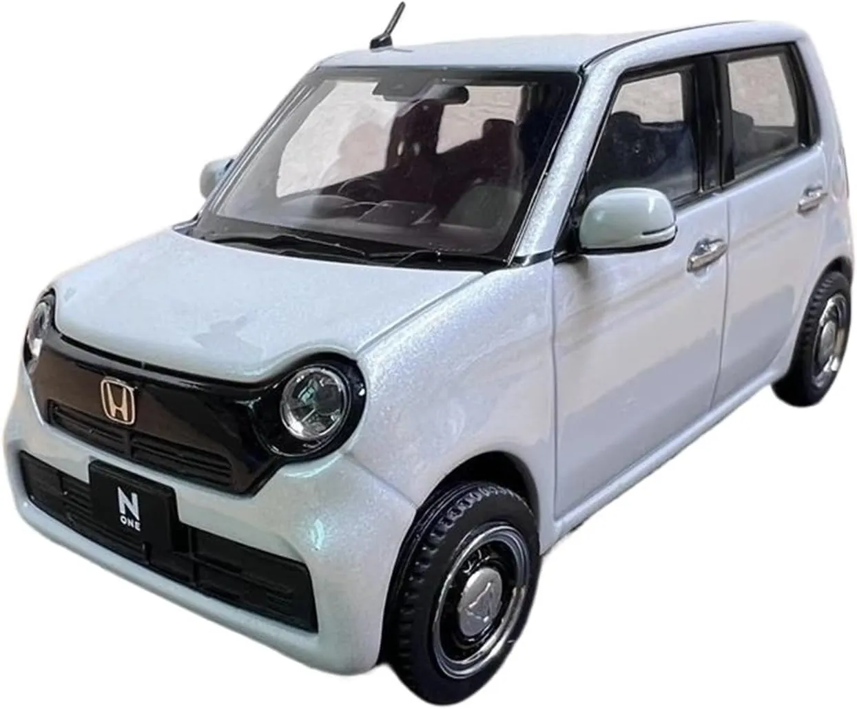 excursion alumnus K-CAR N-One Alloy Car Model Diecasts Metal Vehicles Collection Souvenir Mini Simulation Toys(Silver) 1:43 for Honda 