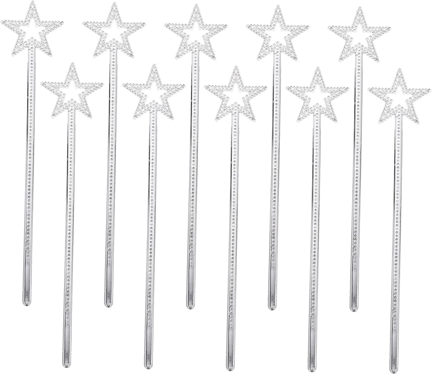 Exquisite Flash slimy tent limitation educational Crown Wands 10pcs Set Fairy Wands Stick for Girls Birthday Milisten 