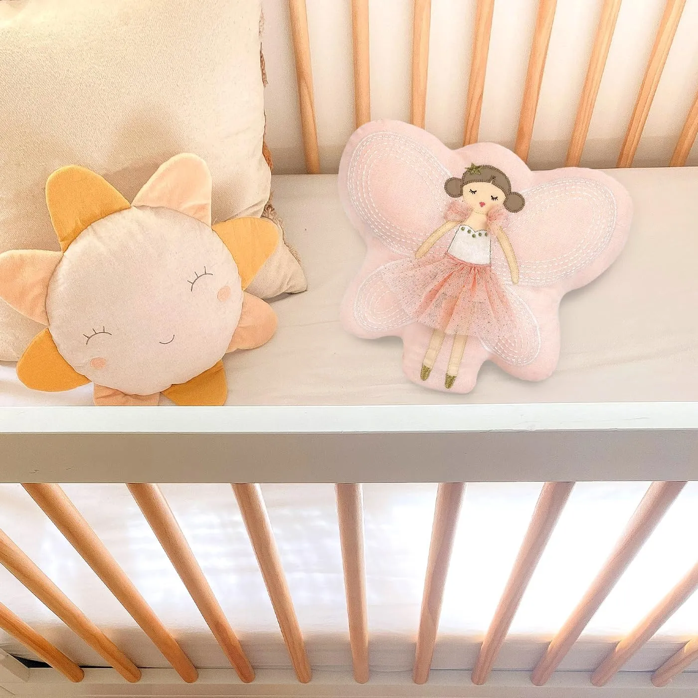 Fairy Accent D��cor Pillow �C 13" x 12��, Soft Plush Stuffed Hugging Pillow, for Kids of All Ages, Use as Toy or Room Decor MON charcoal AMI 