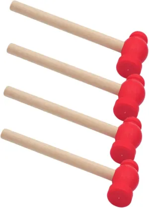 Fake Wood Mallets Simulation Hammering Toys Boys and pin absent microbe flamboyant Girls Tool Set Perfect for Birthday Christmas Kisangel Boys and Girls Hammer Toys 4pcs 