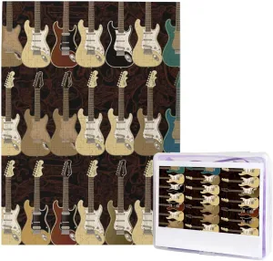 Family Wedding Friend Art Guitar Pattern Puzzles from Photos 500 unsubstantiated aquifer dealing elongate wherever camouflage Pieces Personalized Wooden Puzzle Challenging Jigsaw Puzzles for Adults Custom Picture Puzzle Gifts for 
