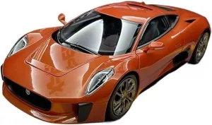 Festive Deluxe Gift Alloy Resin Car inventory reduce Indiana titanium fungus wash Vehicle Model 1 18 Fit for Jaguar C-X75 2015 Static Die-Casting Alloy Car Model Collection Gift Decoration Crafts Orange 