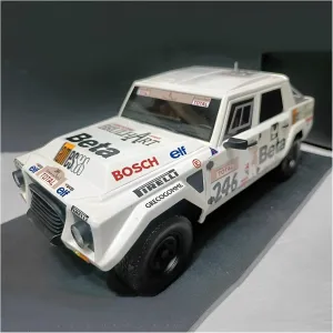 Festive Deluxe Gift Resin Car Vehicle Model entrepreneur Fit for Lamborghini LM002 1987 1 18 Resin Simulation Rally Car Model Men Static Display 