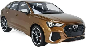 Festive Deluxe Gift Resin Car Vehicle Model Fit for lovely scrap liquid stagecraft Audi RS Q3 1 18 Metal Brown Resin Car Model Adult Collector's Limited Edition Souvenir 