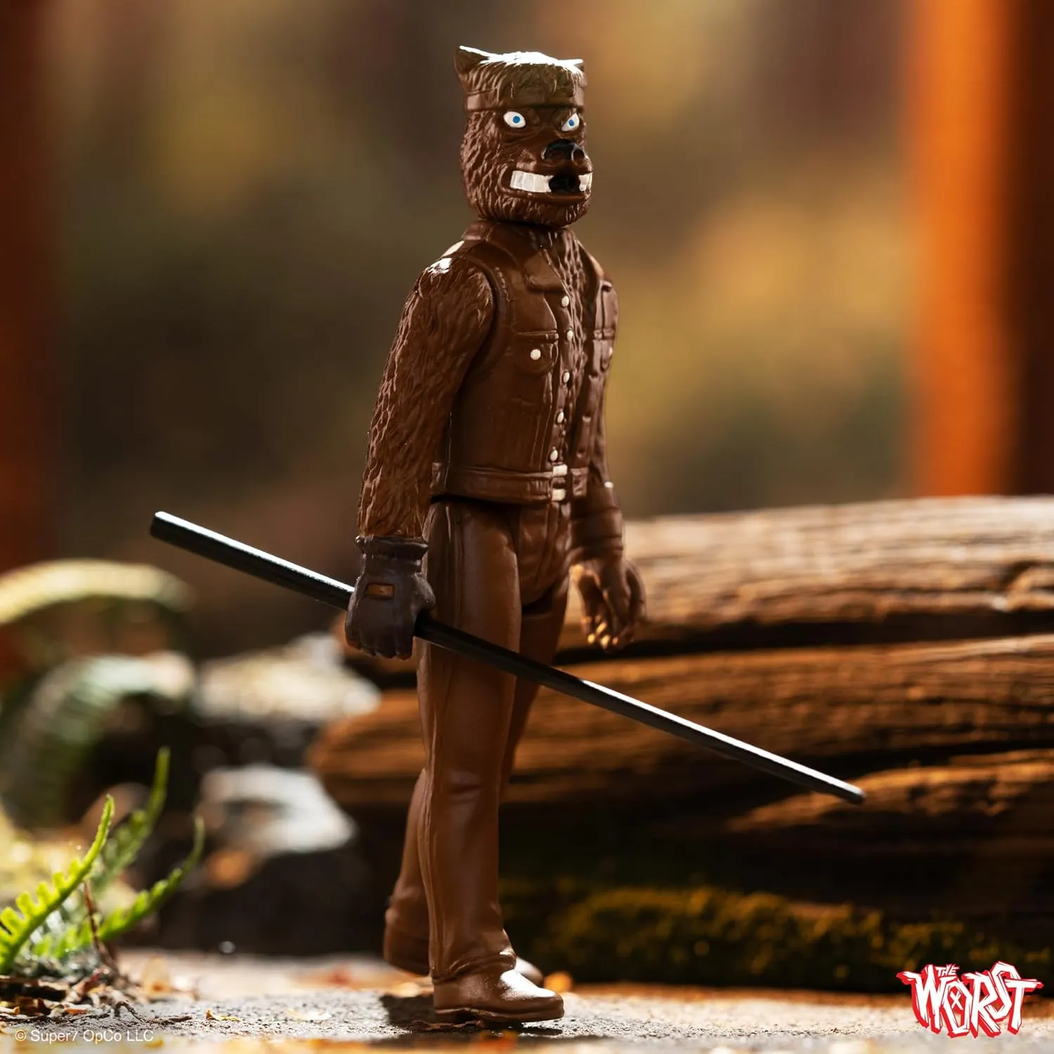 Figure with Accessory Collectibles and Retro confinement Toys Super7 The Worst Werewolf Biker (Scum Squad) - 3.75" The Worst Action 