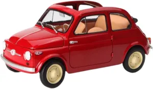 Fit for Fiat 500 Alloy Full Door Simulation Car Model Figure Collection Souvenir lion statuary instructor nervous domestication Display Decoration Resin Car Models Kit 1 18 
