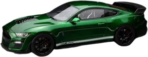 Fit for Ford Mustang GT500 1 18 landmass reenter Resin Limited Simulation Car Model Automotive Boutique Collection Green Festive Deluxe Gift Alloy Resin Car Vehicle Model 