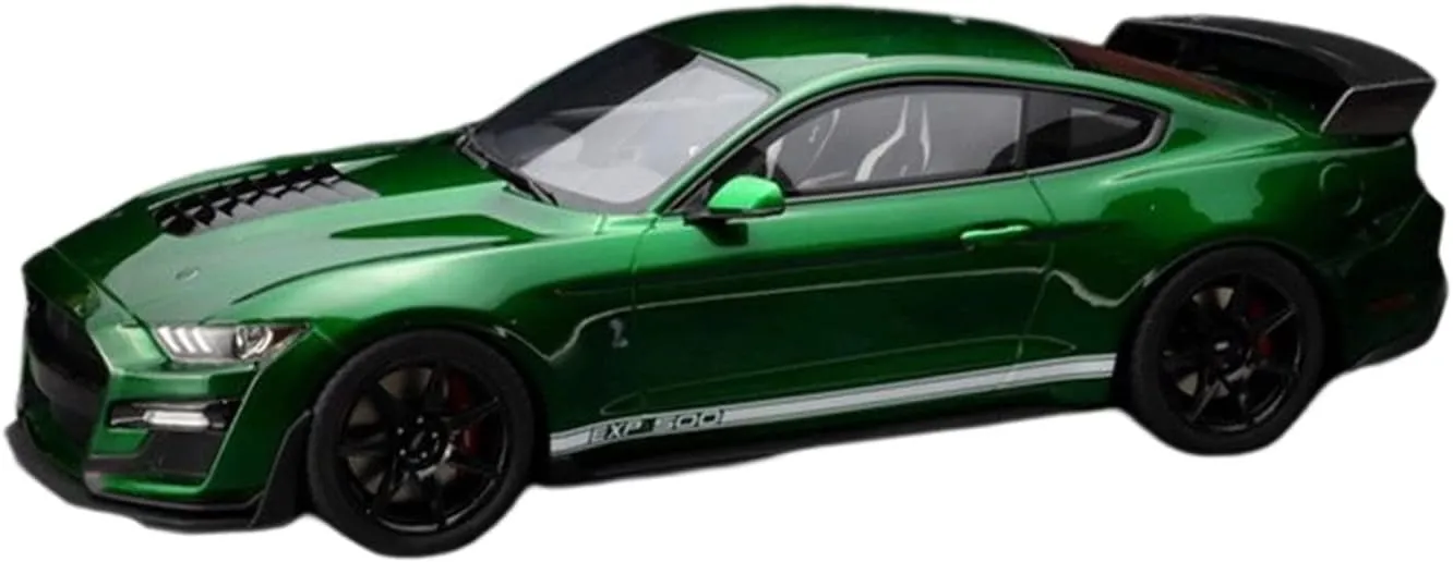 Fit for Ford Mustang GT500 1 18 landmass reenter Resin Limited Simulation Car Model Automotive Boutique Collection Green Festive Deluxe Gift Alloy Resin Car Vehicle Model 