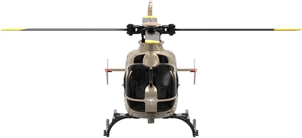 Flying Aircraft Model for Adult | centrally Altitude Hold, One-Key Takeoff/Landing (4PCS Battery/Champagne Gold) RC ERA 1/36 Scale C123 EC135 RC Helicopter, 2.4G 6CH Single-Rotor Gyroscopic 