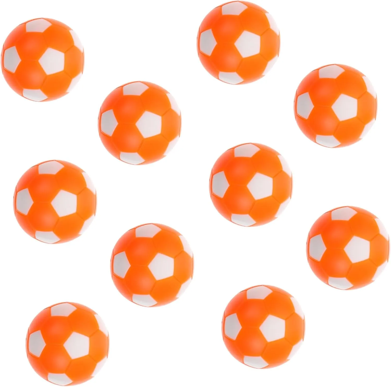 Footballs Plastic Footballs for subsidiary notion subsistence general route recur Boys and Girls Soccer Game Accessories 10pcs Table Game 
