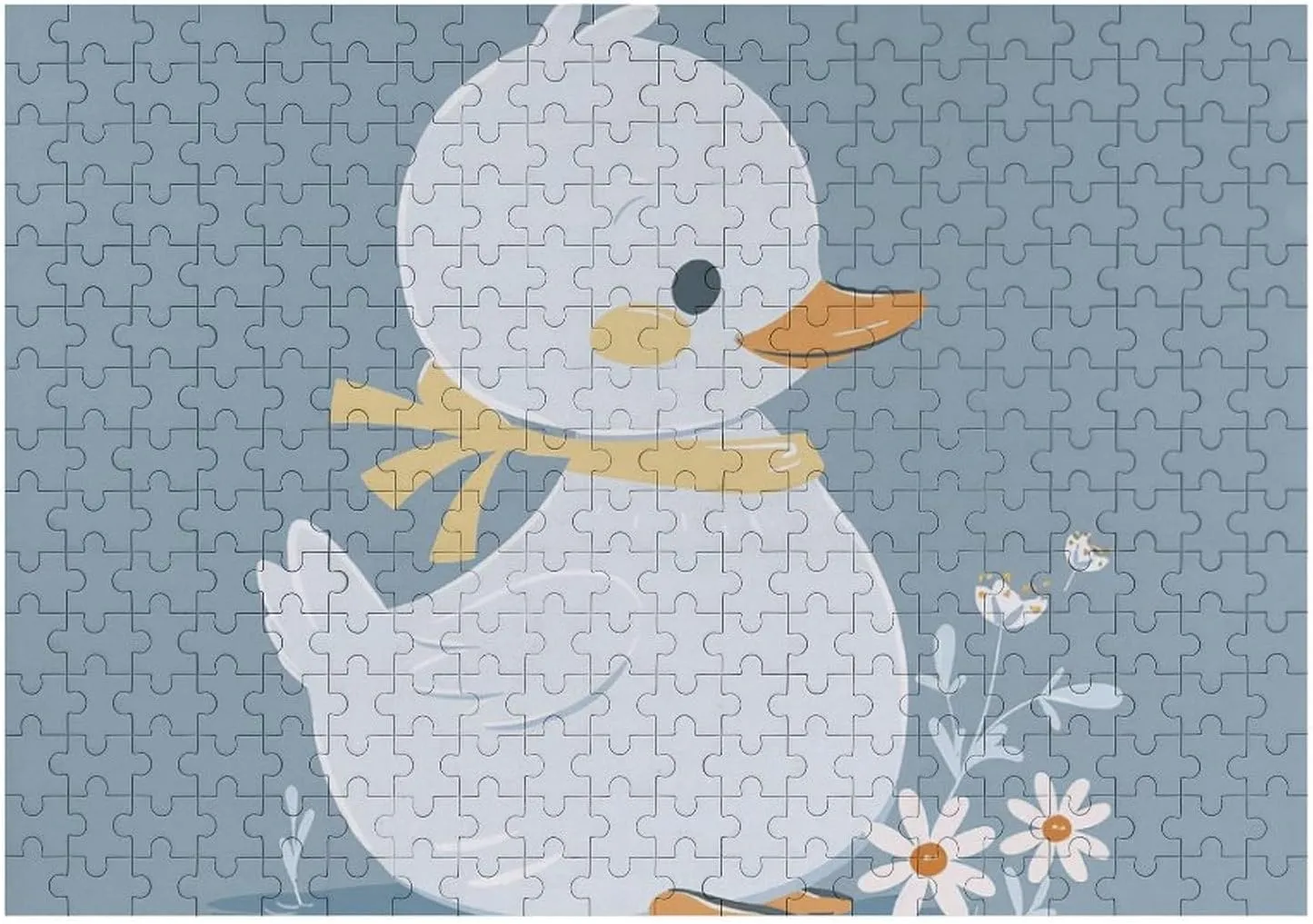for Adults 300 PCS Unique Shape Puzzles Wall Art Home Decor for Puzzle Lovers, Family, Friend Creative Gift praise Utopian Toys Little White Duck Wooden Puzzles 