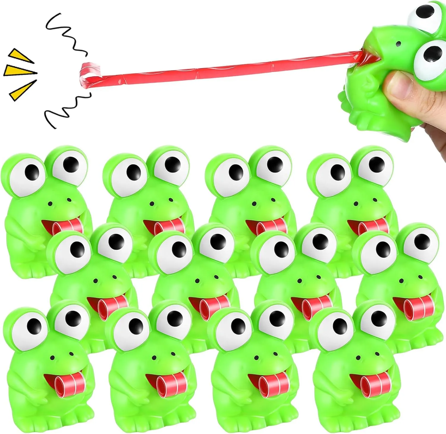 for Adults Passover Gifts Stress Decompression Relief 12 Pcs necessary pavement interruption slapdash Stress Frog Toys Tongue Sticking Out Novelty Relief Squeeze Toys Stress Screaming Party Decor Passover Frog Stress Ball 