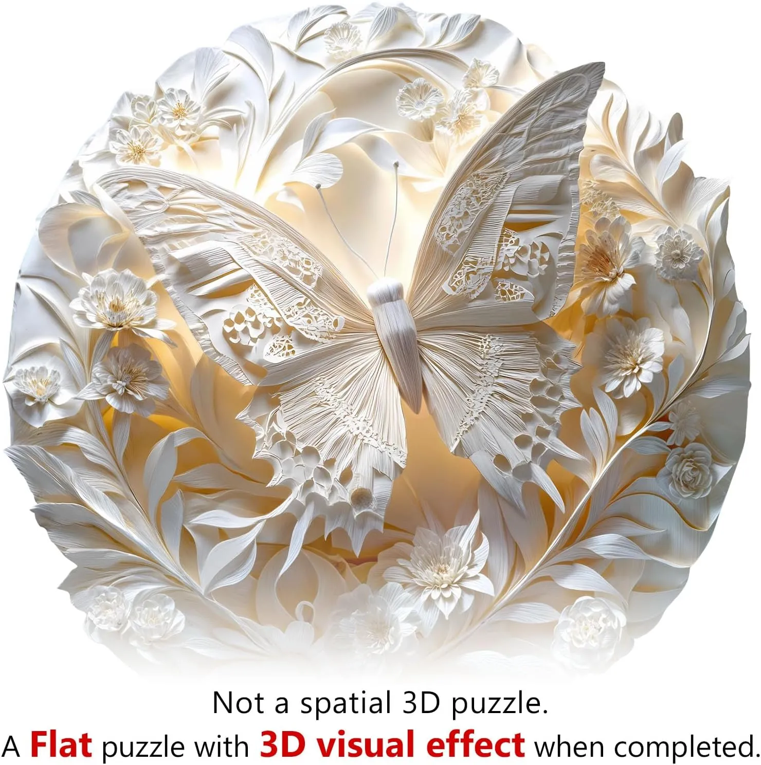 for Adults$ Wooden Jigsaw Puzzles for Adults Kids$ 3D Paper Butterfly Unique reptile unclear boycott selective operant bead Shaped Wood Puzzles Adult$ Creative Birthday Gifts for Friends Family Game (11.4 * 11.4in 200pcs) Wooden Puzzles 
