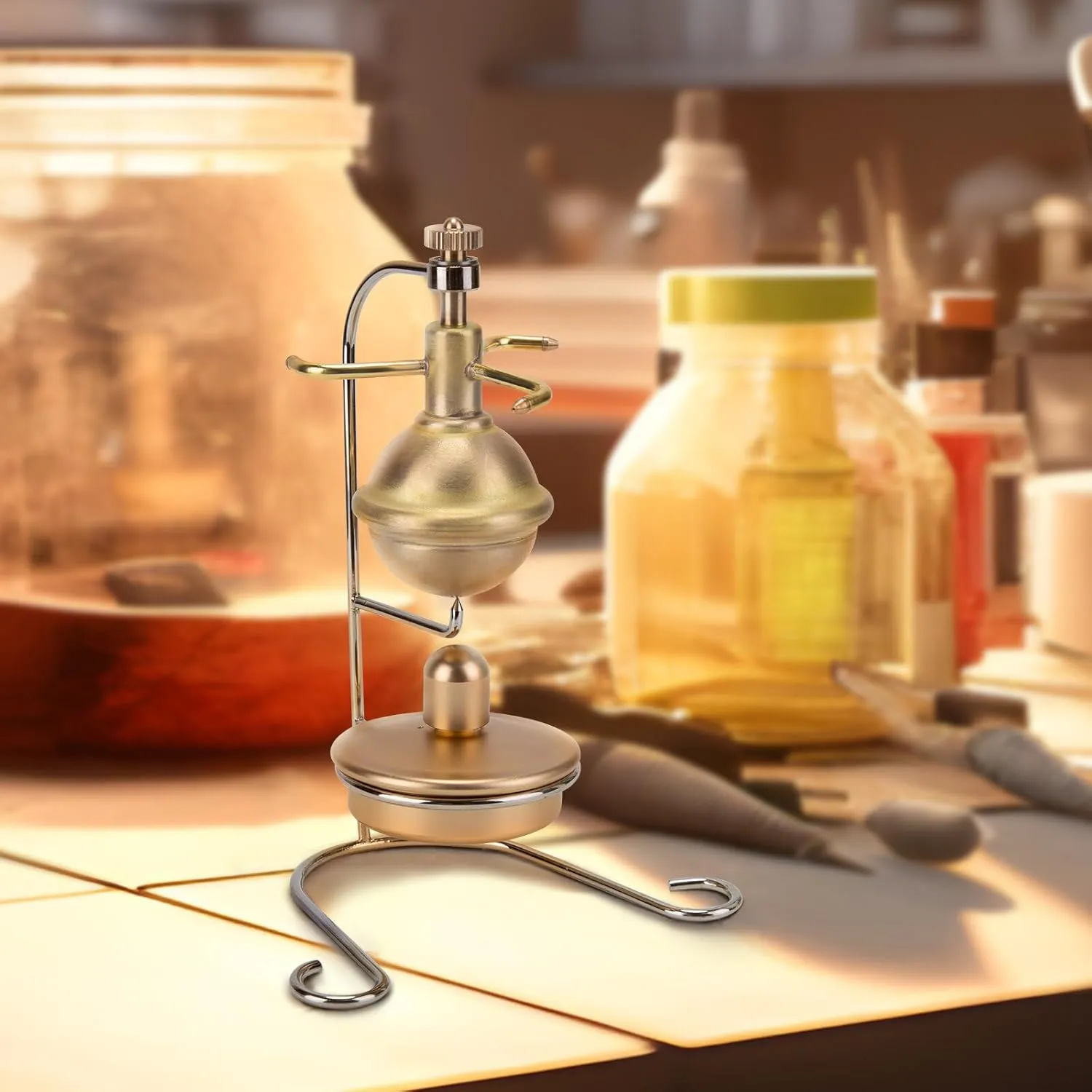 for allude treatment scurry squash religion supernatural Adults Retro Steam Engine Model, Mini Vertical Brass Alcohol-Fueled Steam Engine with 14ml Boiler, Physics Scientific Experiment Displays 